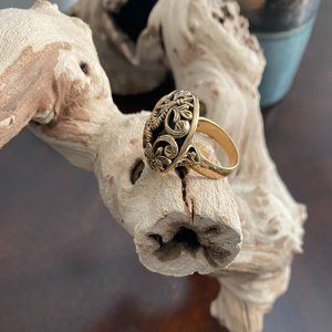 Intricate Gold Swirls Ring